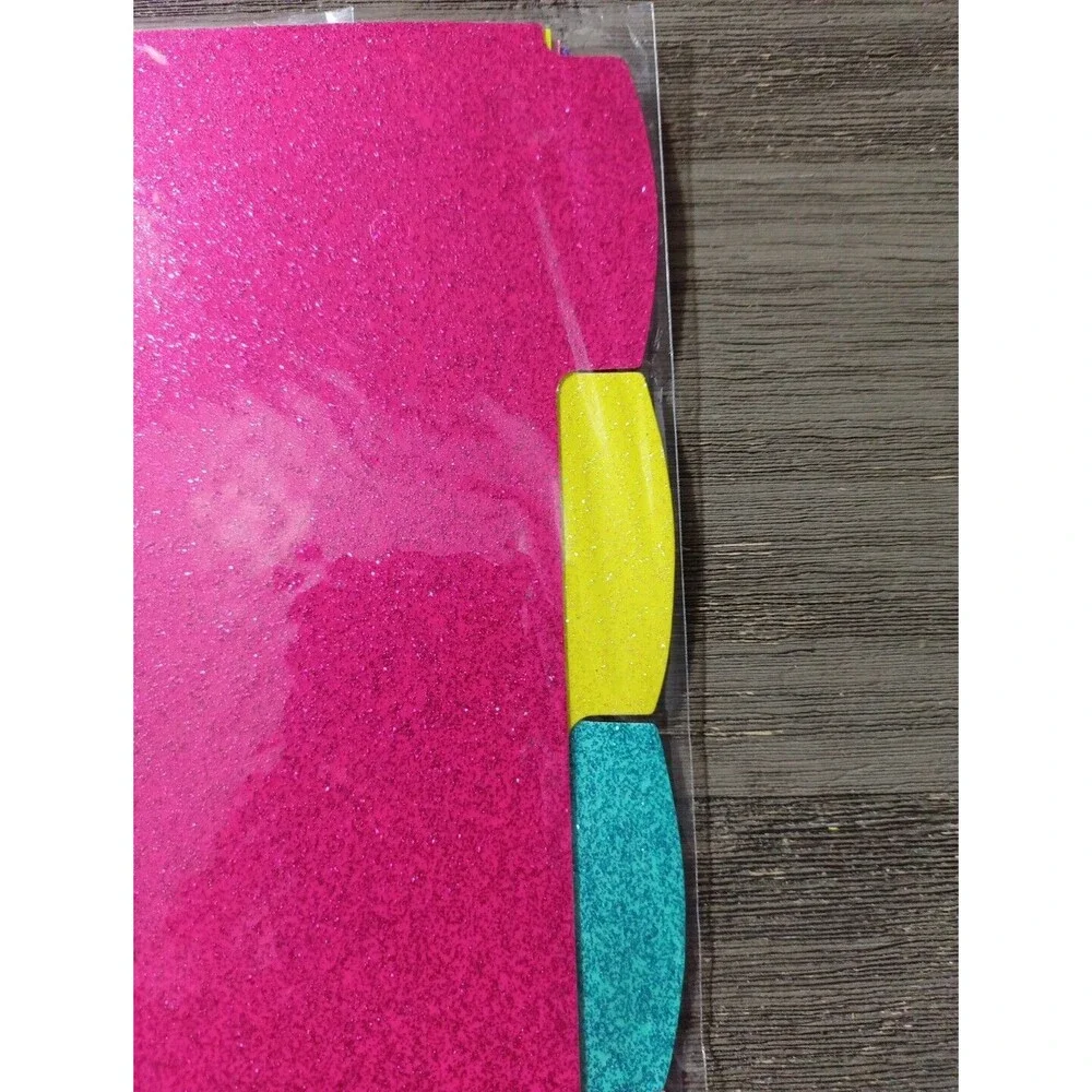 Avery 5 Big Tab Reversible Glitter Sparkle Dividers 3 Packs Pink Purple Yellow